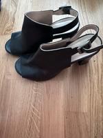 Schwarze offene Absatzschuhe Obergiesing-Fasangarten - Obergiesing Vorschau