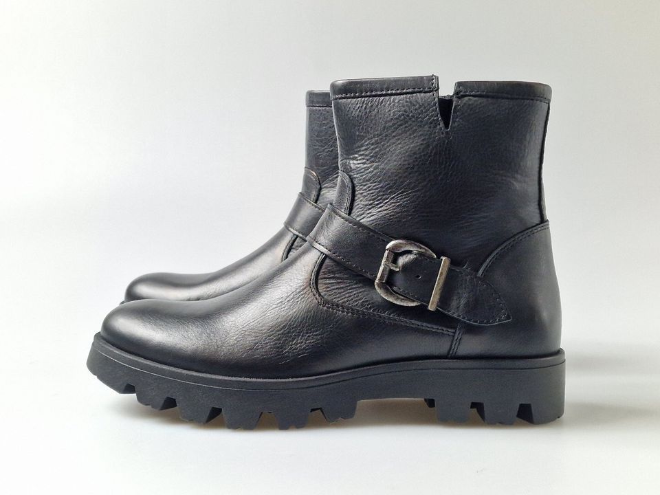 Buffalo London, Leder Boots / Bikerstiefelette Damen, NEU Outlet in Beckum