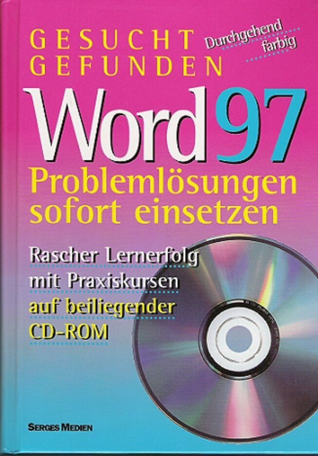 Word 97 Problemlösungen sofort einsetzen inklusive CD ROM in Hattersheim am Main