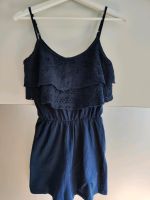 Bershka Girl Playsuit XS dunkelblau Spitze Volants Baden-Württemberg - Straubenhardt Vorschau