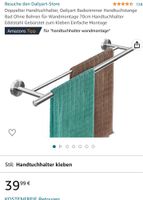 Doppel-Handtuchstange Handtuchhalter Wandmontage Edelstahl neu Hessen - Schöneck Vorschau