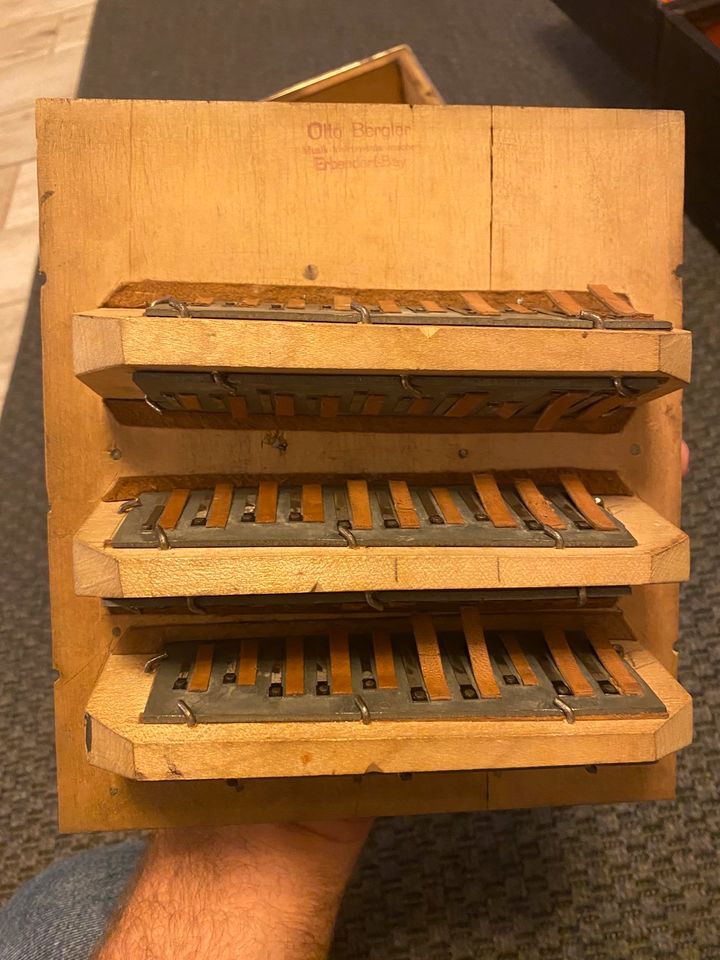 Concertina Bandonion Instrument mit Koffer, Otto Bergler in Wendelstein