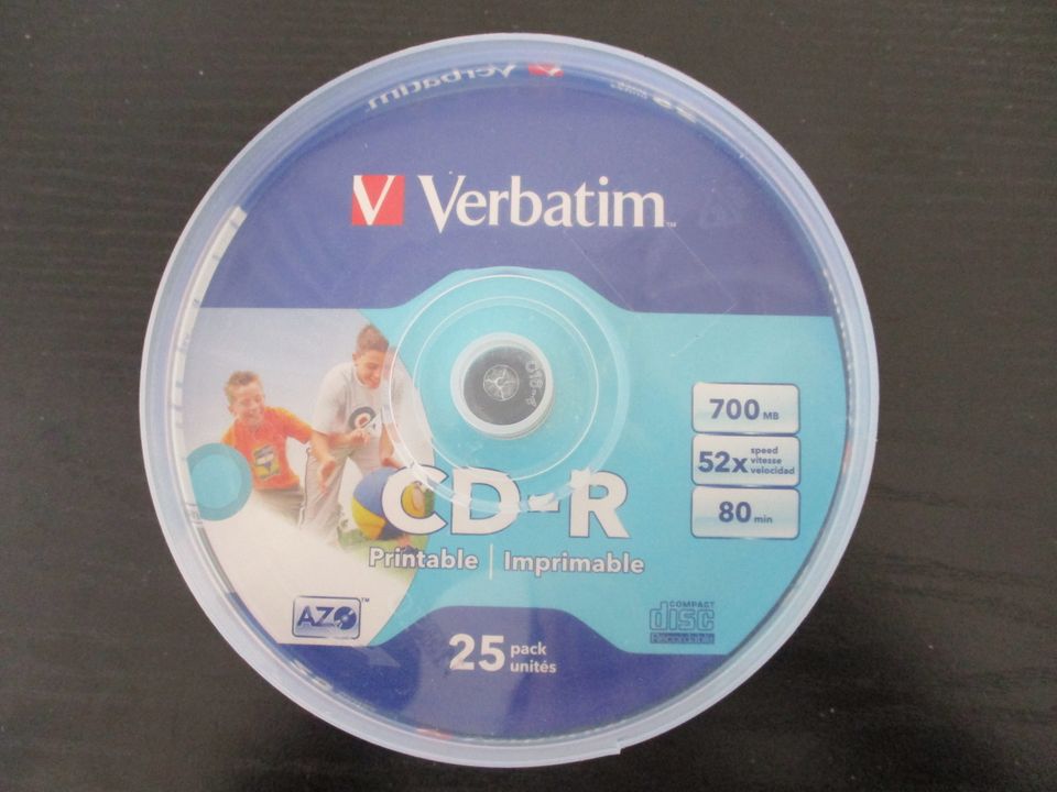 Verbatim CD-R - 700 MB - 52x Speed - 80min - 25 Stück - NEU- OVP in Wiesau