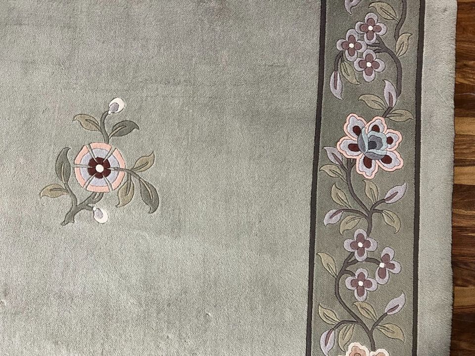 GROSSER CHINA TEPPICH AUS WOLLE 309x397cm BLUMEN DEKOR - Versand möglich 59 Euro - Wir sind für Sie da lokal in 86830 Schwabmünchen oder online ARTHOME24 in Schwabmünchen