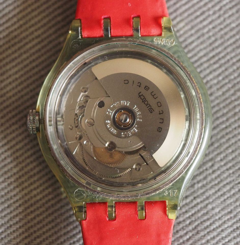 Swatch Automatik Uhr Brick-ETT 1993 in Burgthann 