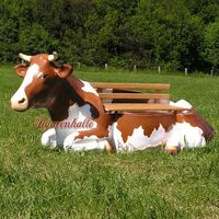 Kuh Tierfigur Sofa lebensgroß liegend Figur Skulptur Gartenbank Nordrhein-Westfalen - Enger Vorschau