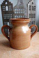 Keramik Vase Handgetöpfert mit Henkel braun glasiert Niedersachsen - Bad Bodenteich Vorschau
