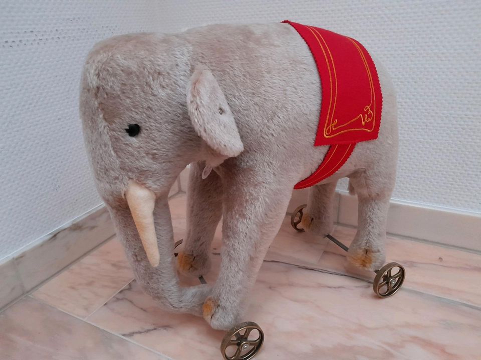 Steiff Elefant auf Rädern in Lebach