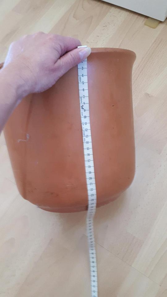 Terrakotta Topf Kübel groß Tontopf Blumentopf Pflanzkübel in Reinbek