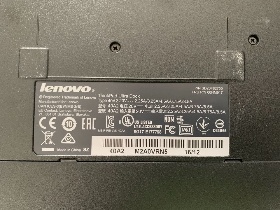 Lenovo ThinkPad Ultra Dock Dockingstation 40A2 in Berlin