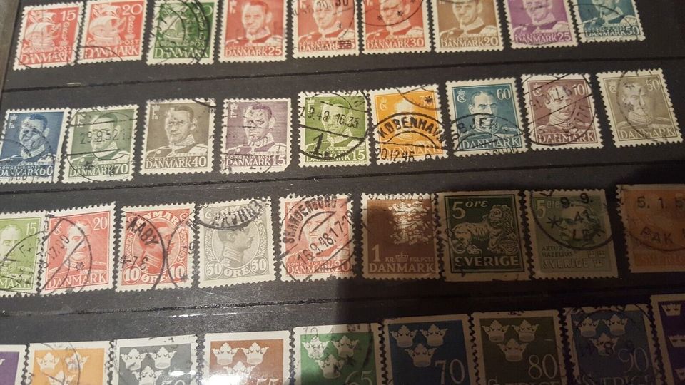 Seltene,alte DANMARK und SVERIGE Briefmarken TOPZUSTAND in Hagen