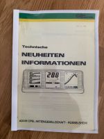 OPEL technische Neuheiten Informationen LCD Instrumente Senator A Bayern - Fürth Vorschau