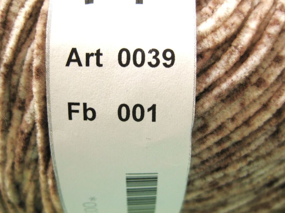 160 g Velours-Wolle von wool.discount beige-braun meliert N 4-5 in Heiningen