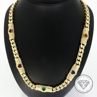 M 169593 Wert 21.300,- Edelstein Herz Collier 750 Gold 18 KT XXYY Duisburg - Hamborn Vorschau