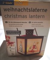 Weihnachtliche Laterne, rot, handgemalte Motive / Windlicht Wandsbek - Hamburg Rahlstedt Vorschau