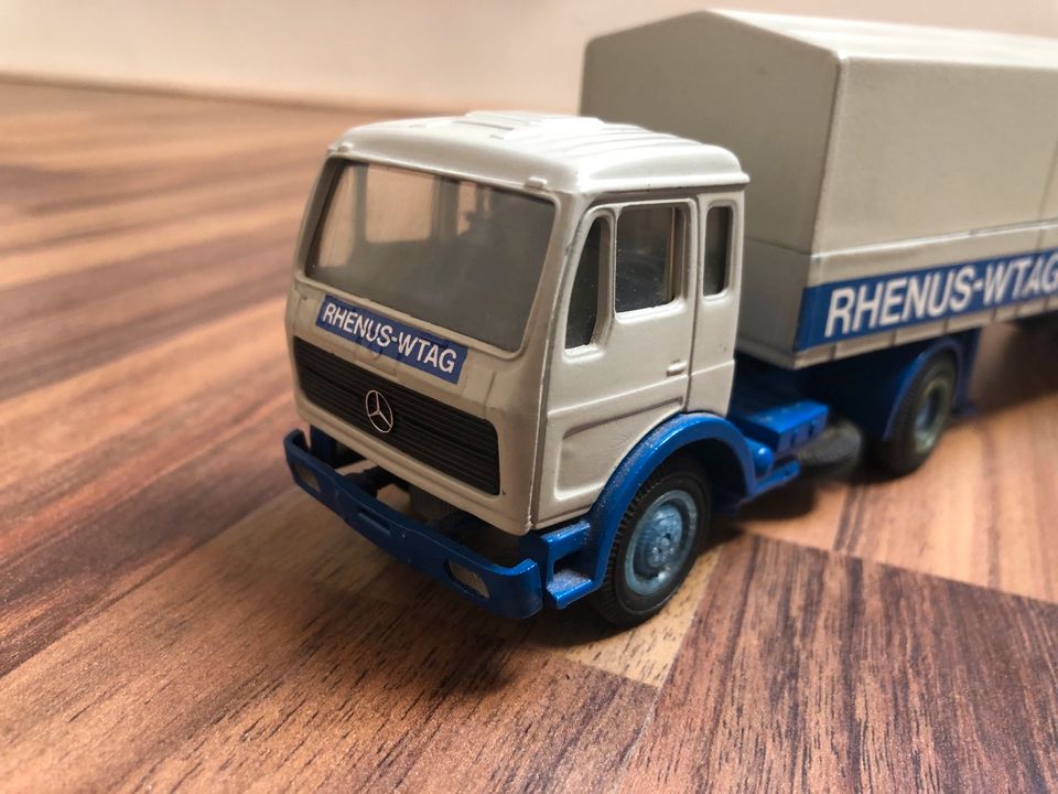 Modell LKW Rhenus WTAG Blechlkw NZG Auto Mercedes Modellbau 30 cm in Großaitingen