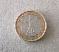 1 Euro Münze Italien 2008 Leonardo mit Prägefehler Rheinland-Pfalz - Hermeskeil Vorschau