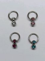 Piercing Ring mit 2 Strassteinen, 1,6 mm, Neu! Hamburg-Mitte - Hamburg Horn Vorschau