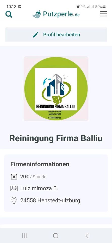 Reinigungsfirma Balliu in Henstedt-Ulzburg