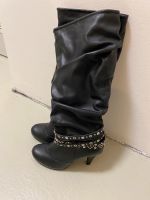 Damenstiefel Schuhe Stiefel Kunstleder schwarz Größe 38 Bayern - Langweid am Lech Vorschau