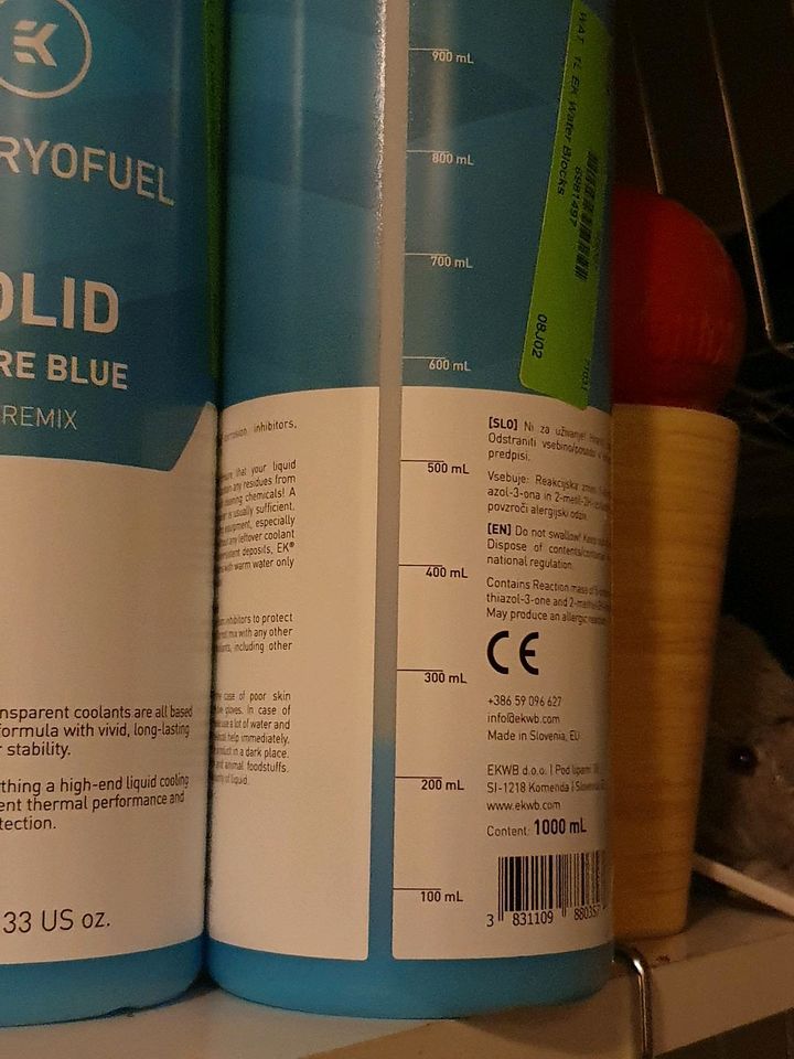 PC Wasserkühlerflüssigkeit EK Cryofuel Solid Azure Blue in Ostfildern