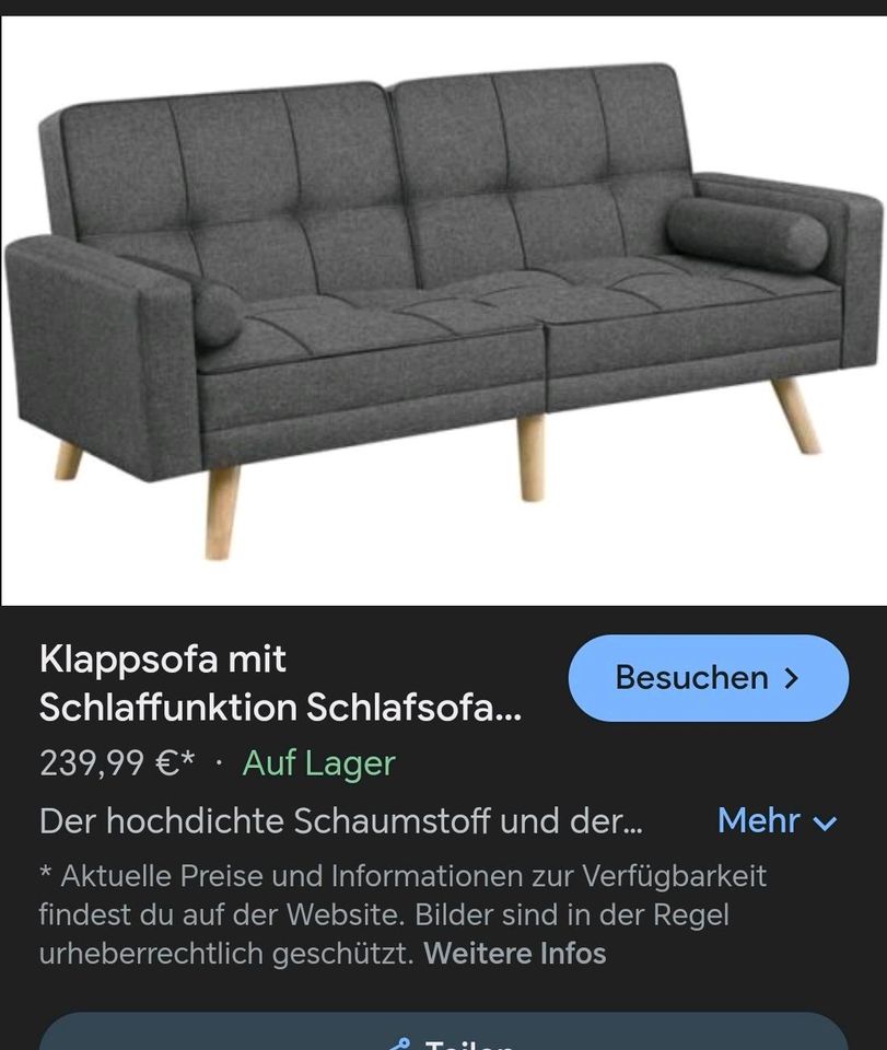 Klappsofa mit Schlaffunktion 170€ in München