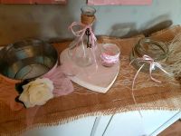 Hochzeitsdeko rosa creme weiß Set Holz Glas Schlüssel Rosen Nordrhein-Westfalen - Castrop-Rauxel Vorschau