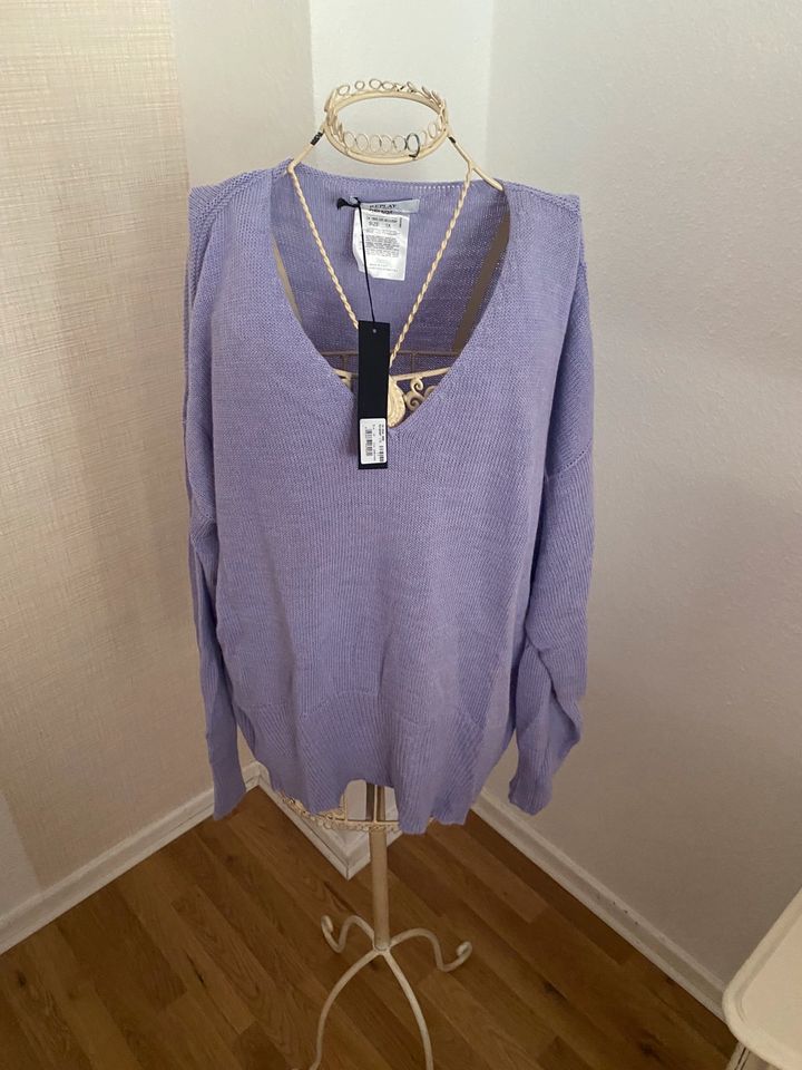 Replay Pullover oversize Lila Xl Strickpullover Flieder in Hannover