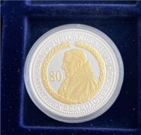 Medaille Silber 80 Jahre Pontifex Benedikt vergoldet Hessen - Linden Vorschau