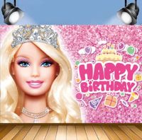 Barbie wanddeko Hintergrund Bild Geburtstag deko neu 150x100cm Duisburg - Meiderich/Beeck Vorschau