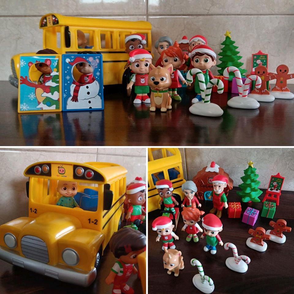 Cocomelon JJ Sammlung Musik Bus und Weihnachten Figuren in Iserlohn