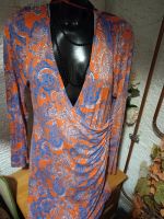 Kleid Jersey Wickelkleid  orange blau Paisley 44 46 Gina Benotti Nordrhein-Westfalen - Lüdenscheid Vorschau