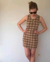 Zara Etuikleid Cocktailkleid braun beige kariert Gr XS Niedersachsen - Bad Bodenteich Vorschau