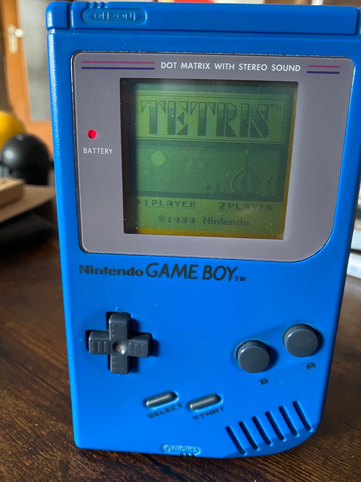 Nintendo GameBoy Classic Konsole blau (Blue Harry) gebr.+Tetris in Herzogenrath