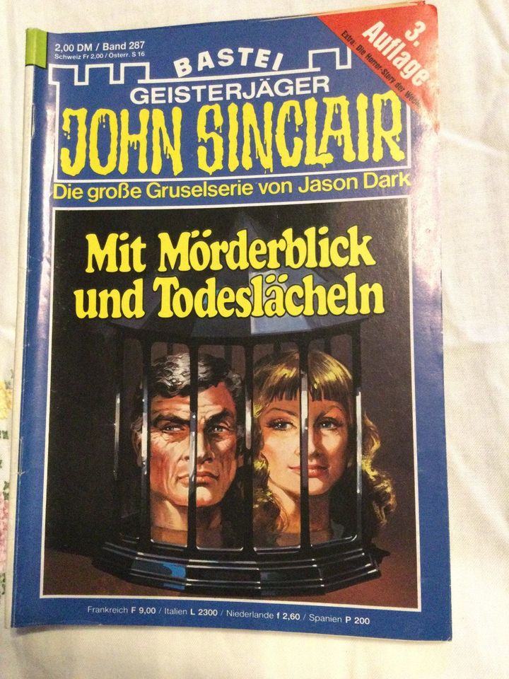 Geisterjäger-John Sinclair-3.Auflage-Stückpreis  je 1,00 EURO in Vogelsdorf