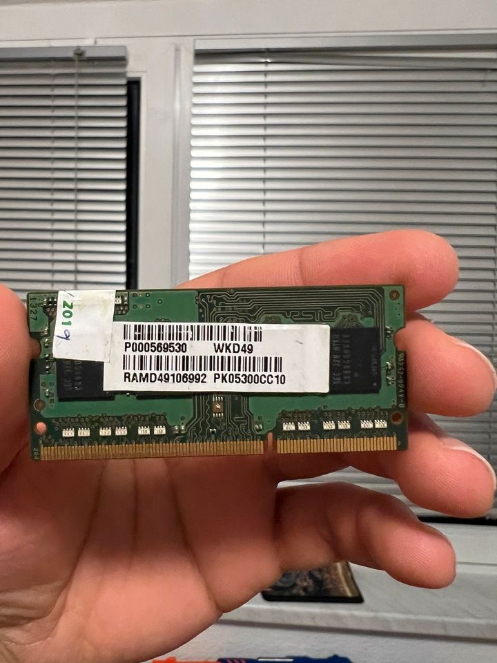 2x 4GB DDR3 RAM für Laptop in Stralsund