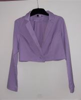 H&M Stoffblazer cropped Flieder Bielefeld - Heepen Vorschau