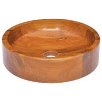 Waschbecken Waschtisch Badezimmer Massivholz Teak Φ40x10 cm Bayern - Bad Kissingen Vorschau