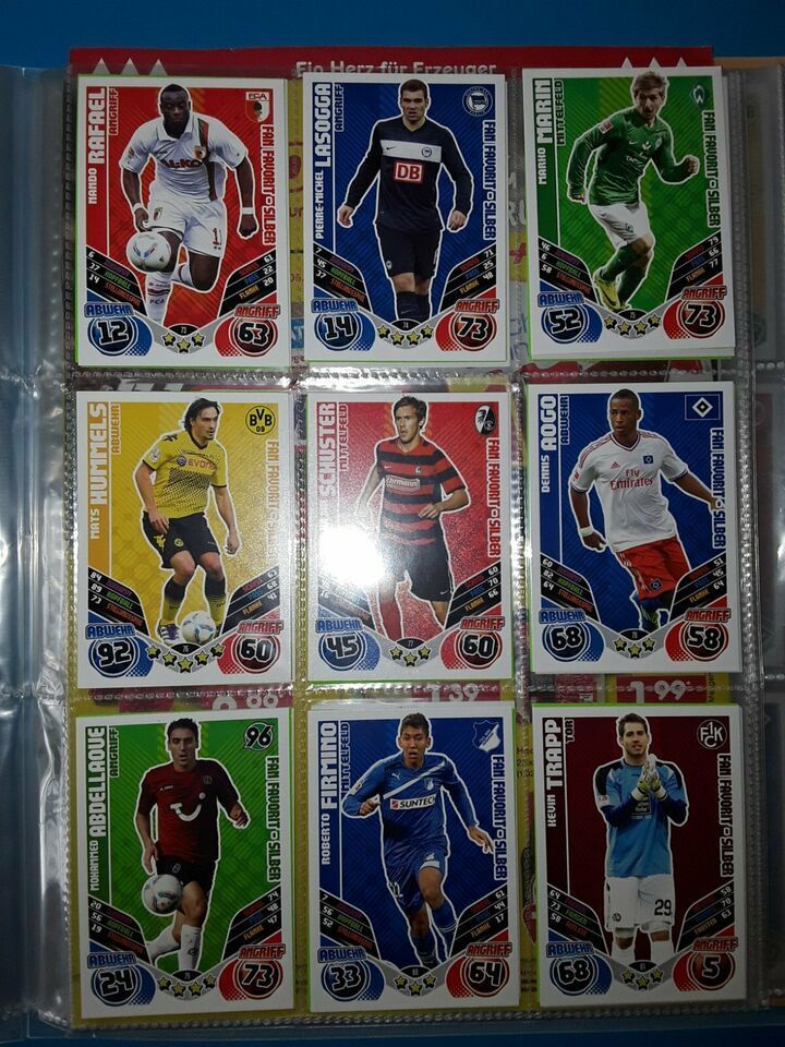 Match attax extra 11/12 Fan Favorit 55 bis 108 in Großheide