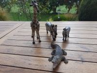 Schleich, Papo und Holzfiguren Zebra, Giraffe, Krokodil Bayern - Langweid am Lech Vorschau