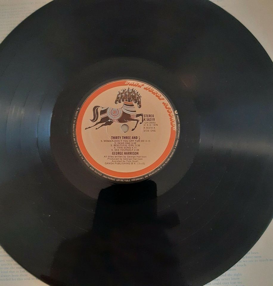Vinyl LP George Harrison Thirty Three in Saarbrücken