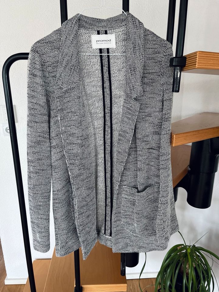 Long Blazer grau meliert in Gaggenau