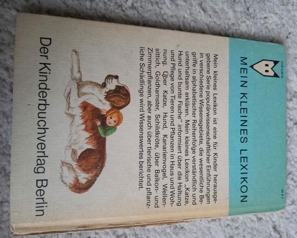 "KATZEN, HUND UND BUNTE FISCHE"/ DDR Kinderlexikon in Worbis