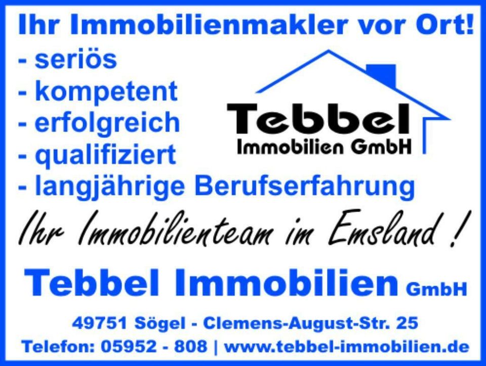 Bungalow in Esterwegen gesucht!  Emsland Immobilien in Sögel