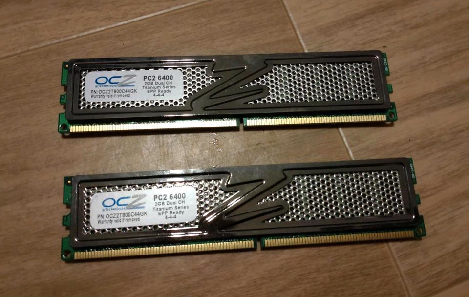 OCZ Titanium Series 2x2 GB DDR3 RAM in Hage