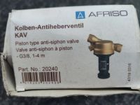 Afriso Kolben-Antiheberventil KAV  1-4m Art. Nr. 20240 Neu Berlin - Spandau Vorschau