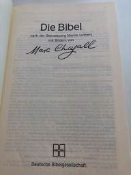 Lutherbibel Bibel mit Bildern von Marc Chagall in Esslingen