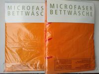 Mikrofaser Bettwäsche orange rote Streifen und Reißverschluss ovp Schleswig-Holstein - Flensburg Vorschau