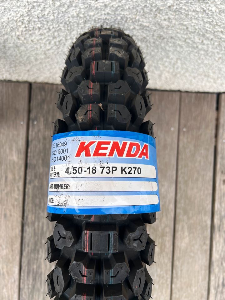 Kenda K270 4,5 18 73P Adventure Reifensatz, ungefahren, neu! in München