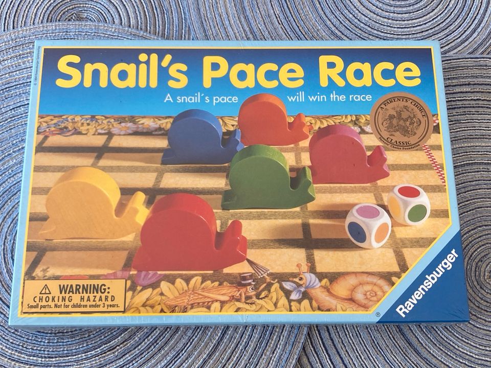 NEU Tempo kleine Schnecke Snail's Pace Race Farbwürfelspiel Spiel in Burgdorf